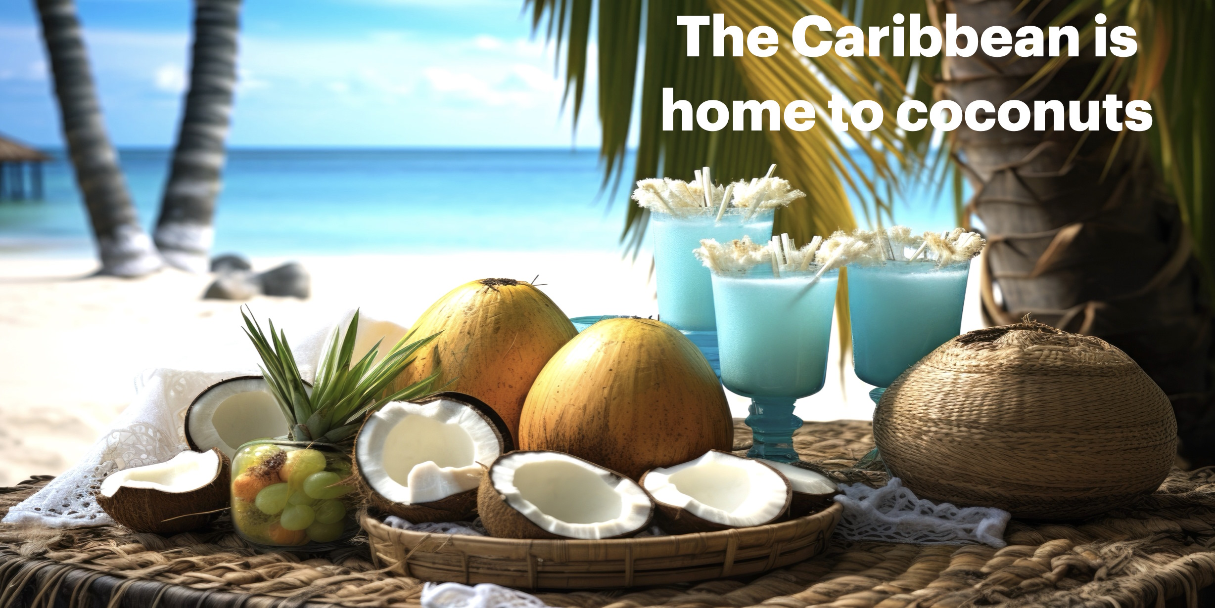The Caribbean is known for its abundance of coconut palms